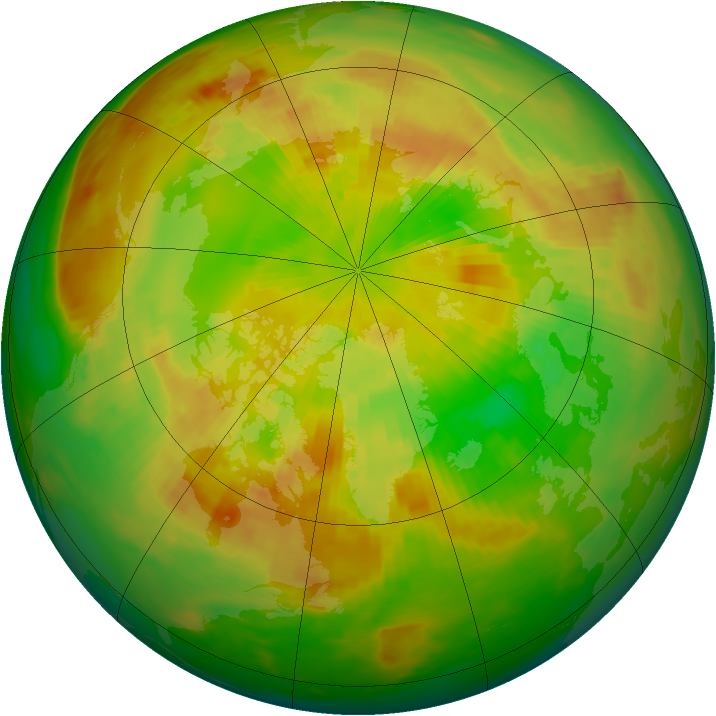 Arctic ozone map for 04 June 1979